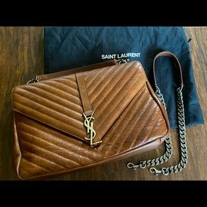 Authentic YSL College Bag Large
